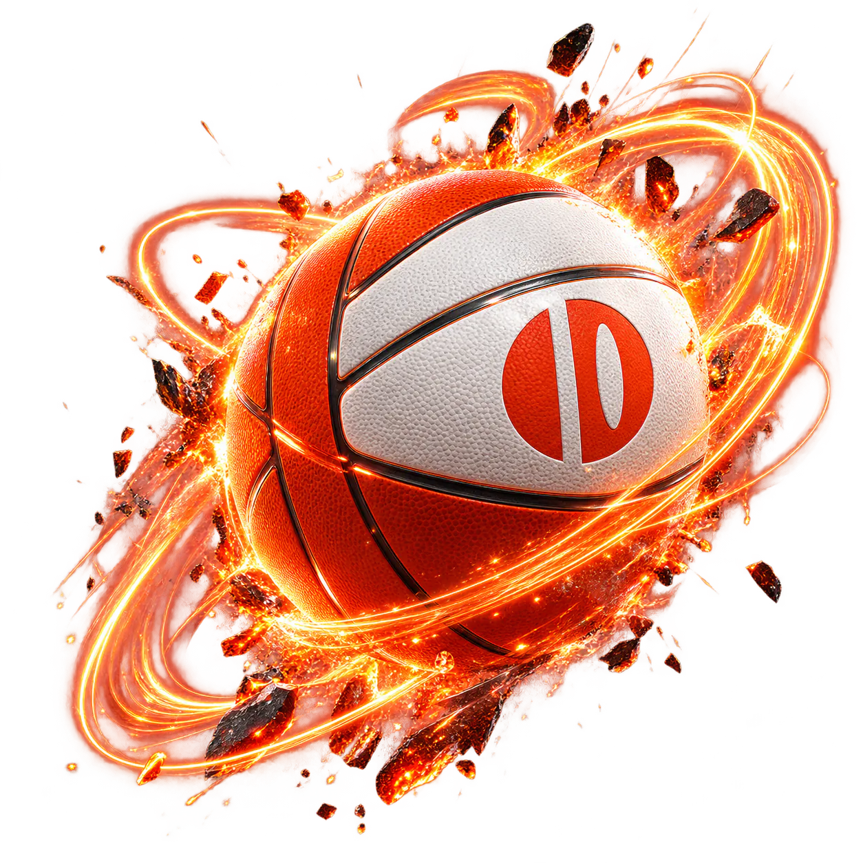Glowing basketball